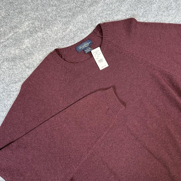 Brooks Brothers Sweater Mens XL Pullover Knit Lambswool Made in